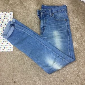 Light blue slim Levis jeans